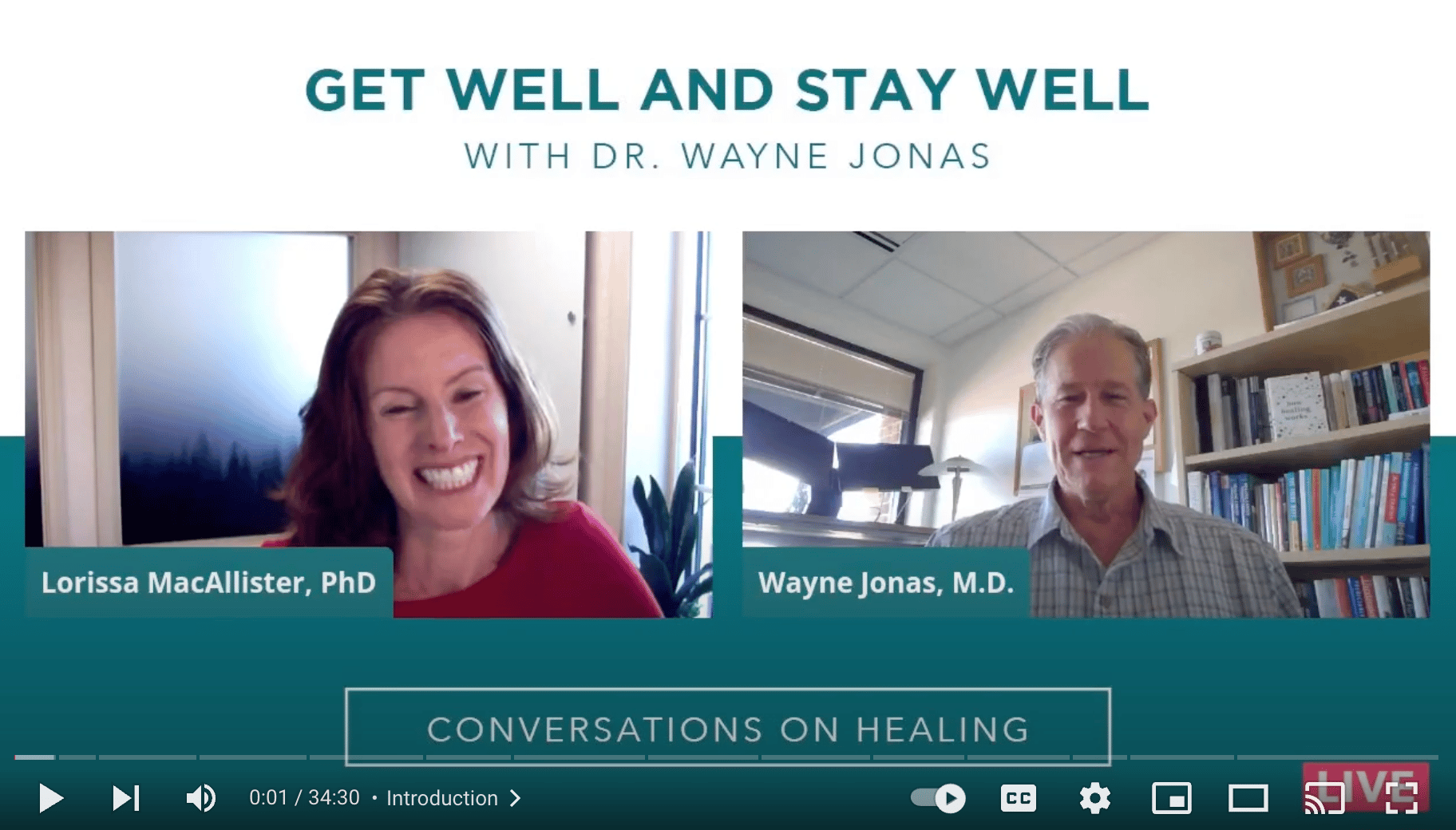 Facebook Live with Dr. Wayne Jonas: Fixing Social Isolation at Work