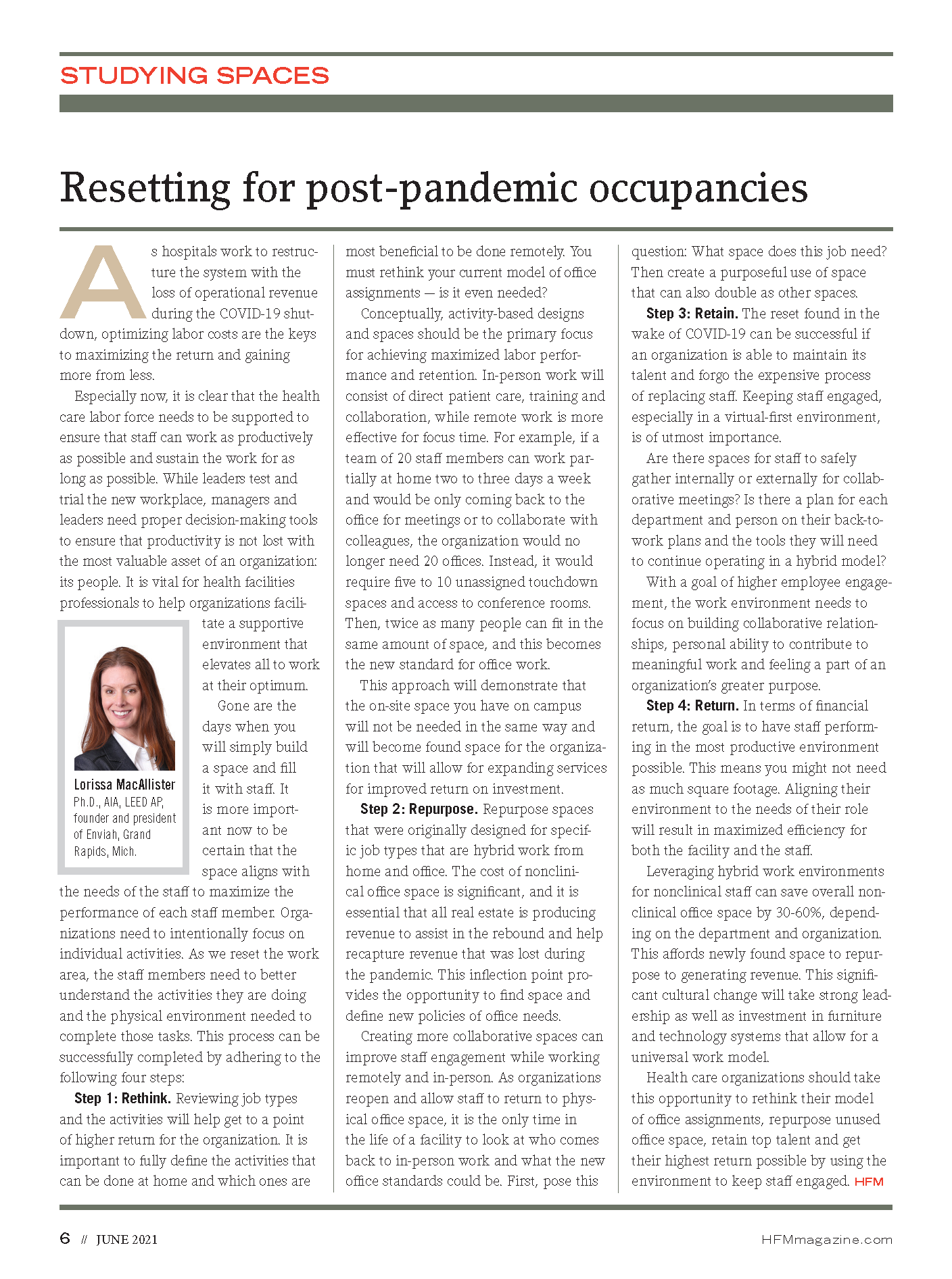 Successfully Returning to Work in a Post-pandemic World